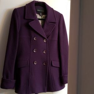 Beautiful purple wool coat